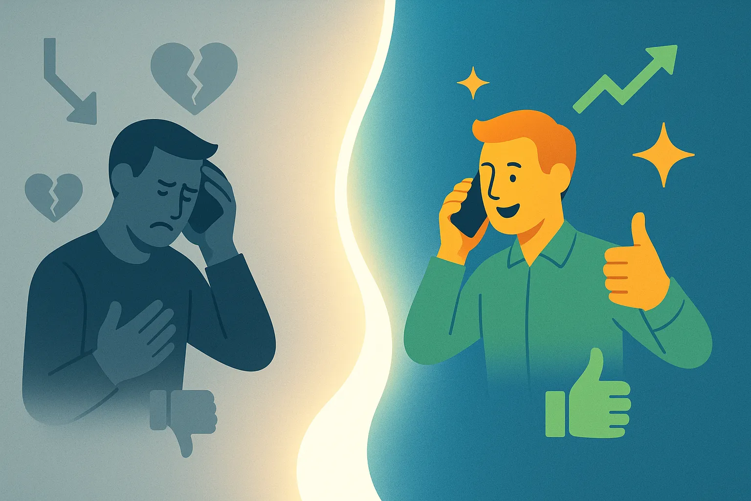 Инфографика с пятью опасными фразами при общении с клиентами и корректными альтернативами для повышения лояльности