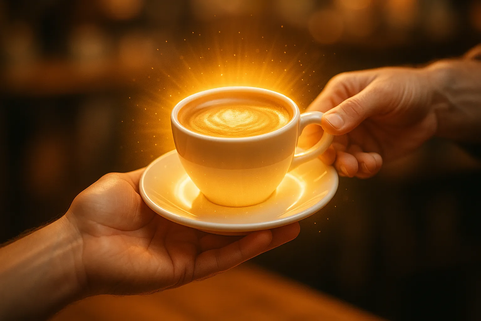 Смартфон с цифровой картой лояльности кофейни в AwardEasy: видны виртуальные штампы и QR-код для сканирования