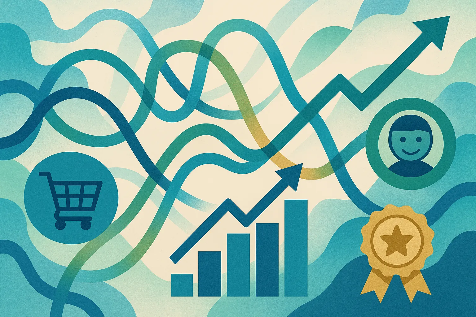 Диаграмма преимуществ программы лояльности: постоянные клиенты увеличивают оборот на 31%, удержание на 5 % добавляет прибыль на 25–95 %.