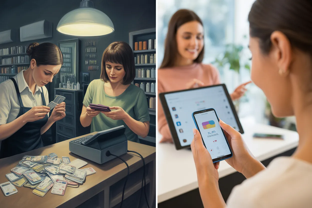 Веб-панель AwardEasy с настройками автоматизации бонусов для салона красоты: приветственные, день рождения, «Приведи друга» и возвращение клиента