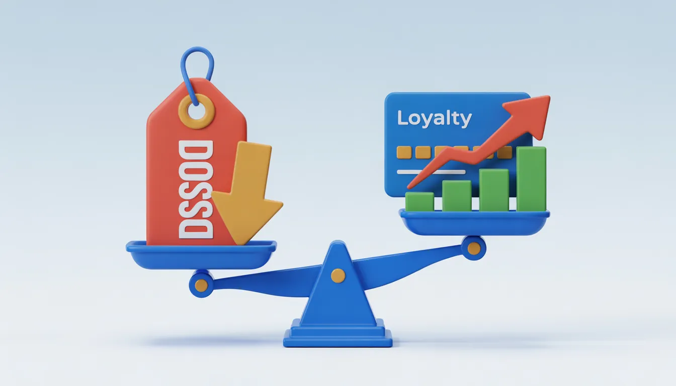 График резких подъёмов продаж во время акций и последующих спадов, демонстрирующий эффект «скидочной иглы» и снижение маржи